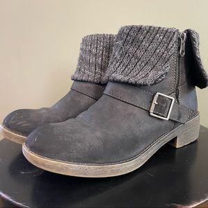 Rocket Dog Grey Leather Boots